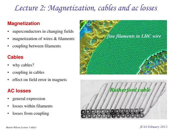 lecture 2 magnetization cables and ac losses