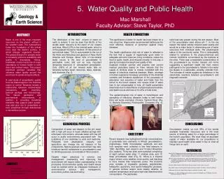 5. Water Quality and Public Health