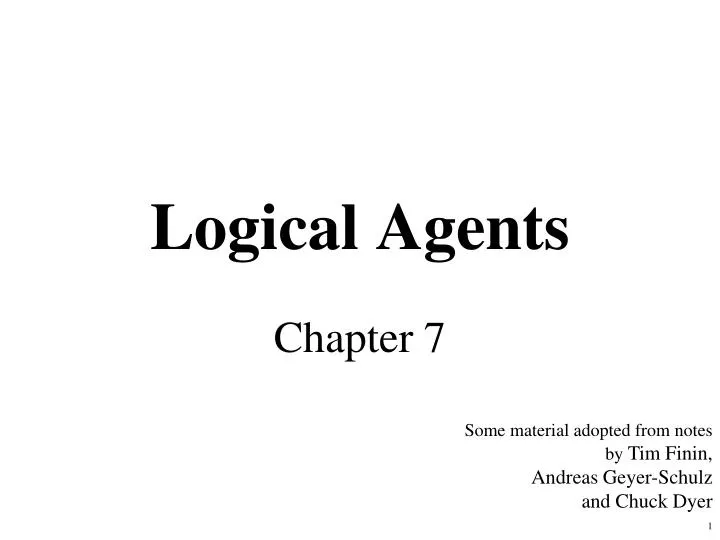 logical agents