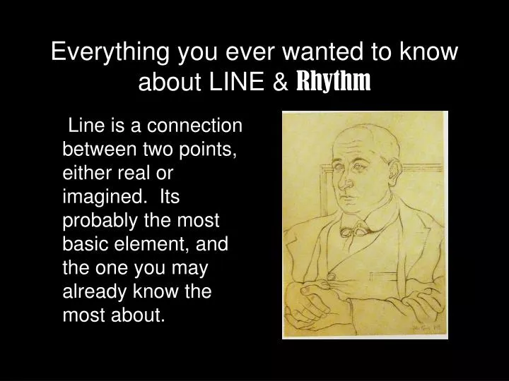 everything you ever wanted to know about line rhythm