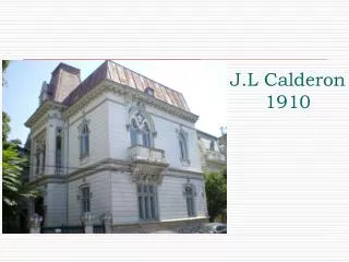 J.L Calderon 1910