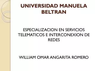 universidad manuela beltran
