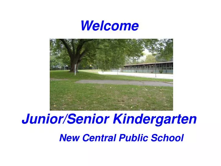 junior senior kindergarten new central public school