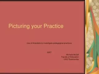 Picturing your Practice