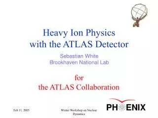 Heavy Ion Physics with the ATLAS Detector for the ATLAS Collaboration