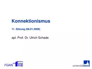 konnektionismus 11 sitzung 08 01 2009