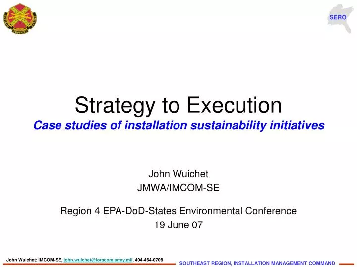 strategy to execution case studies of installation sustainability initiatives