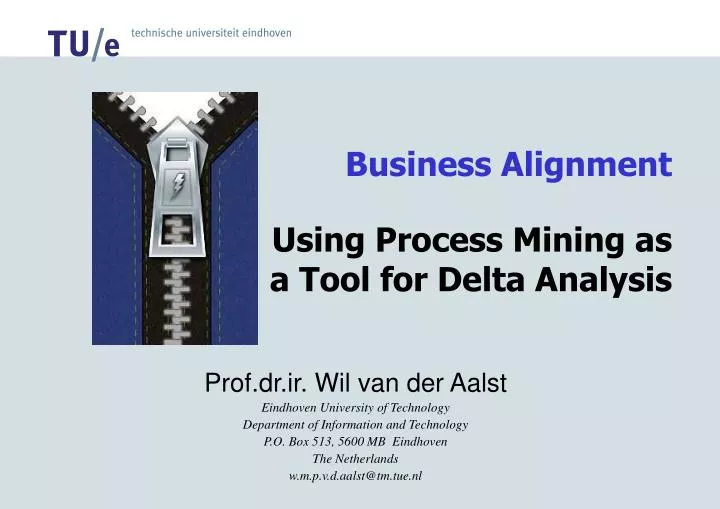business alignment using process mining as a tool for delta analysis