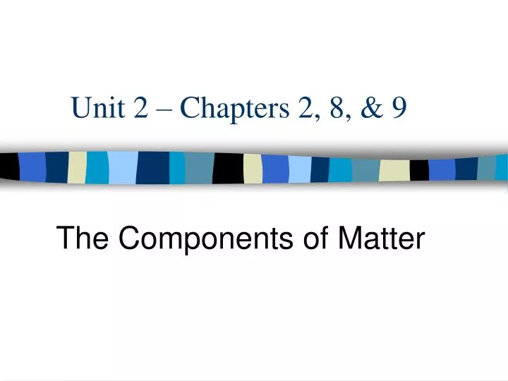 unit 2 chapters 2 8 9