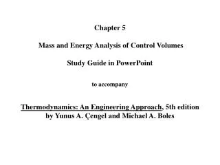 Conservation of Energy for Control volumes