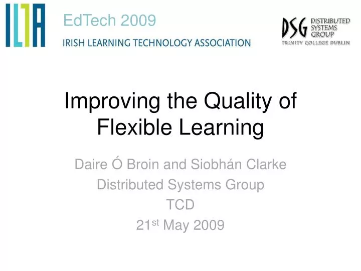 improving the quality of flexible learning