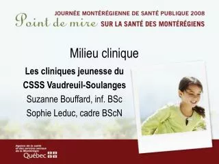 milieu clinique