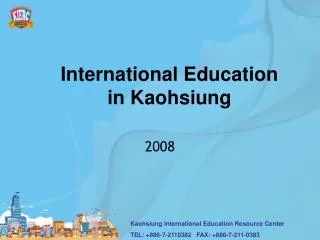 International Education in Kaohsiung