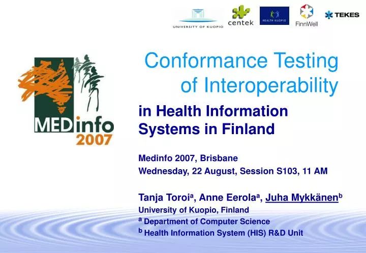 conformance testing of interoperability