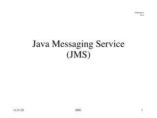 Java Messaging Service (JMS)