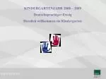 KINDERGARTEN - slide 1