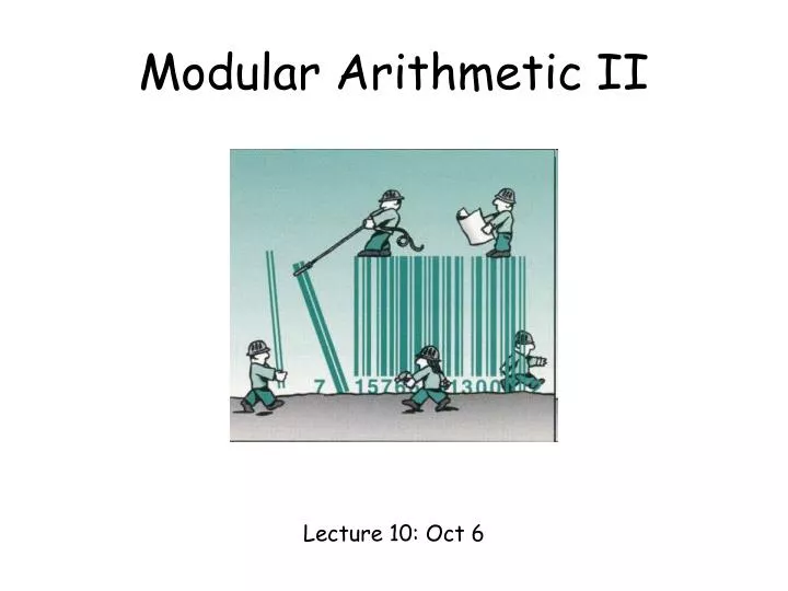 modular arithmetic ii