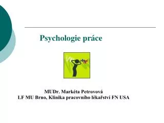 psychologie pr ce