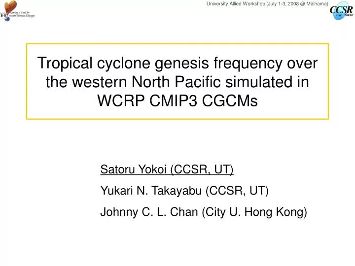 tropical cyclone genesis frequency over the western north pacific simulated in wcrp cmip3 cgcms