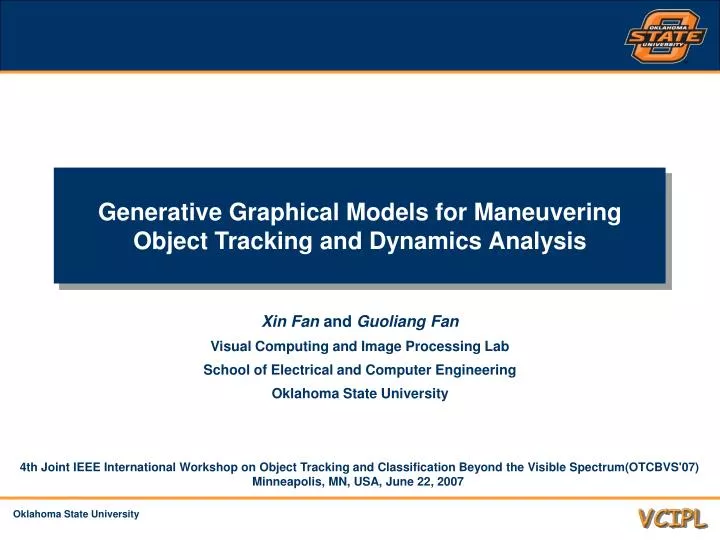 generative graphical models for maneuvering object tracking and dynamics analysis