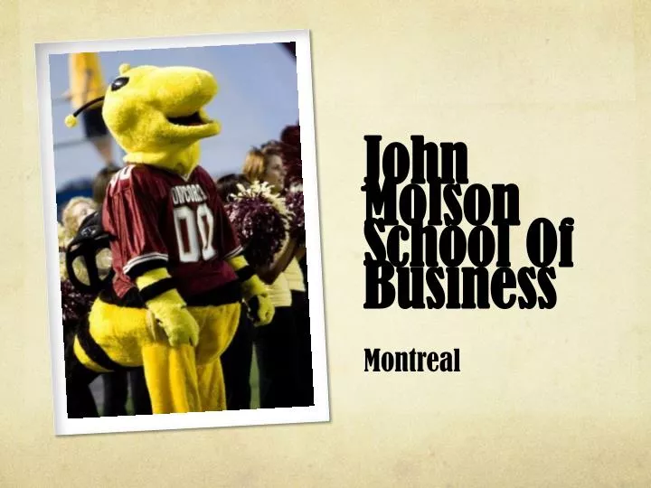 john molson school of business