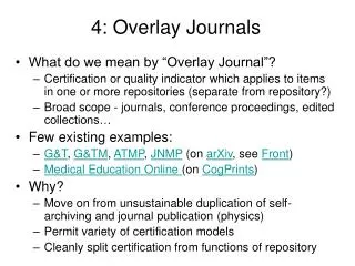 4: Overlay Journals