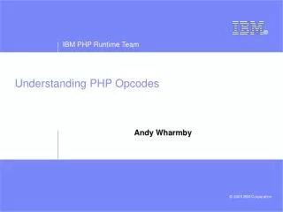 Understanding PHP Opcodes