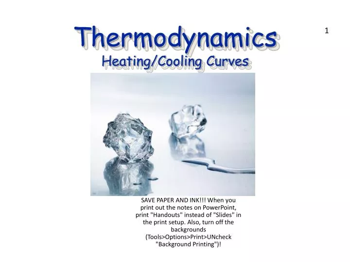 thermodynamics heating cooling curves
