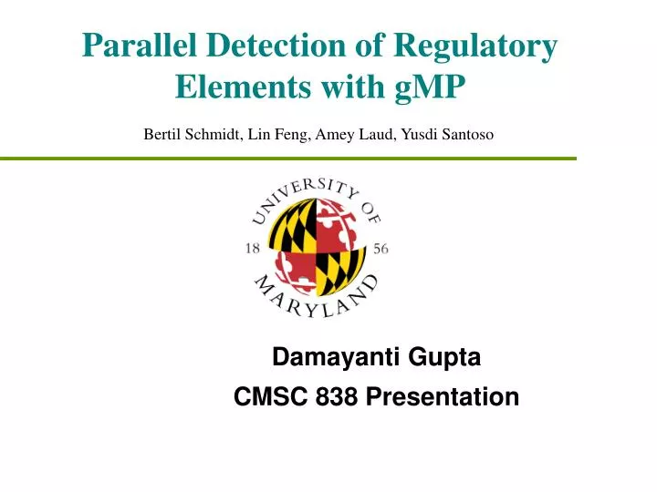 parallel detection of regulatory elements with gmp