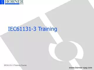 IEC61131-3 Training