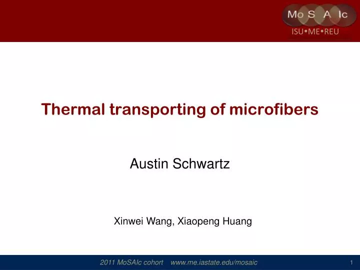 thermal transporting of microfibers