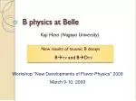 New Results on Tauonic B Decays: B → τν and B → Dτν from Belle - slide 1