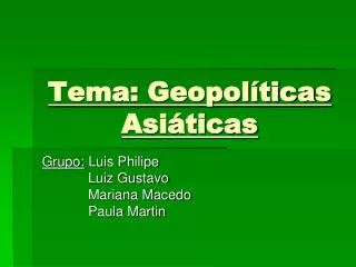 tema geopol ticas asi ticas