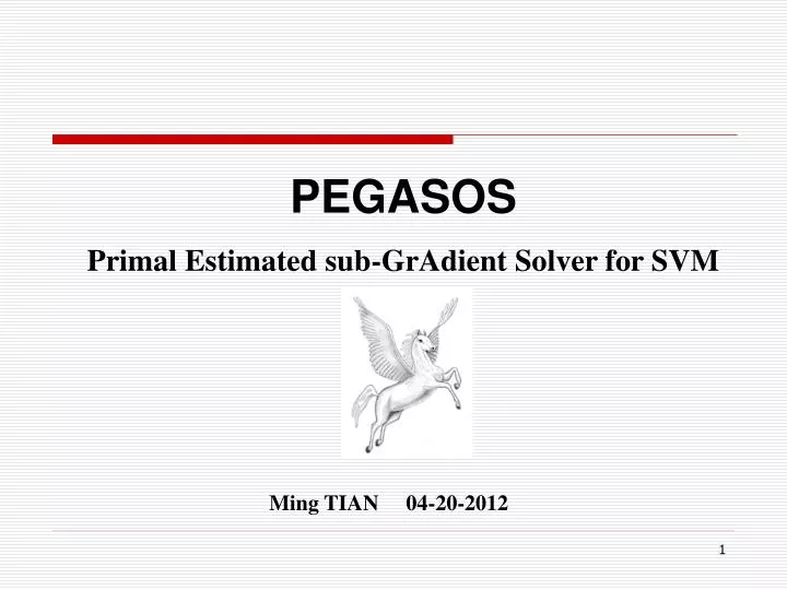 pegasos primal estimated sub gradient solver for svm