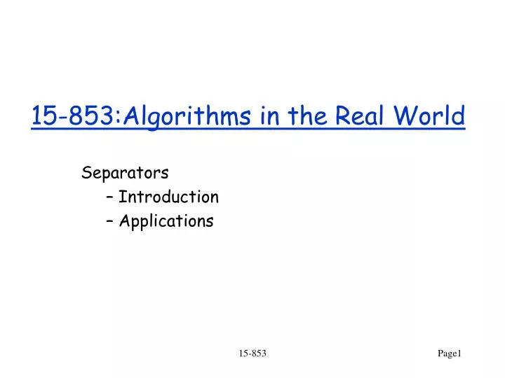 15 853 algorithms in the real world