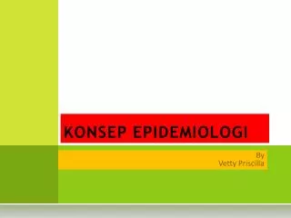 konsep epidemiologi
