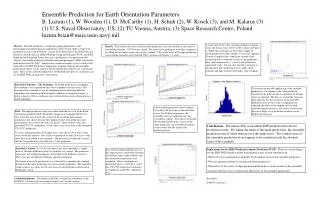 Ensemble Prediction for Earth Orientation Parameters