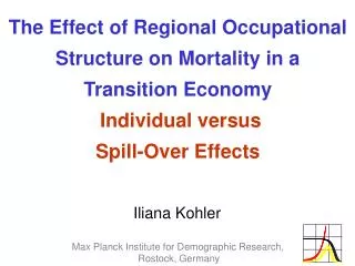 The Effect of Regional Occupational Structure on Mortality in a Transition Economy