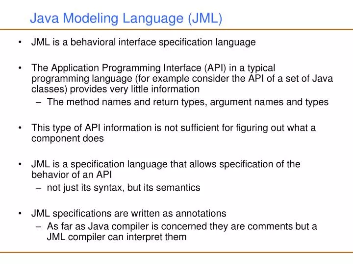 java modeling language jml