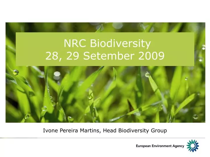 nrc biodiversity 28 29 setember 2009
