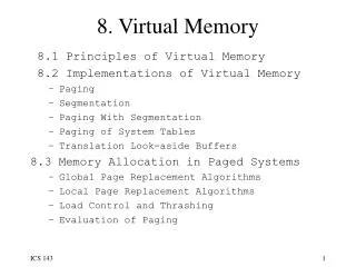 8. Virtual Memory