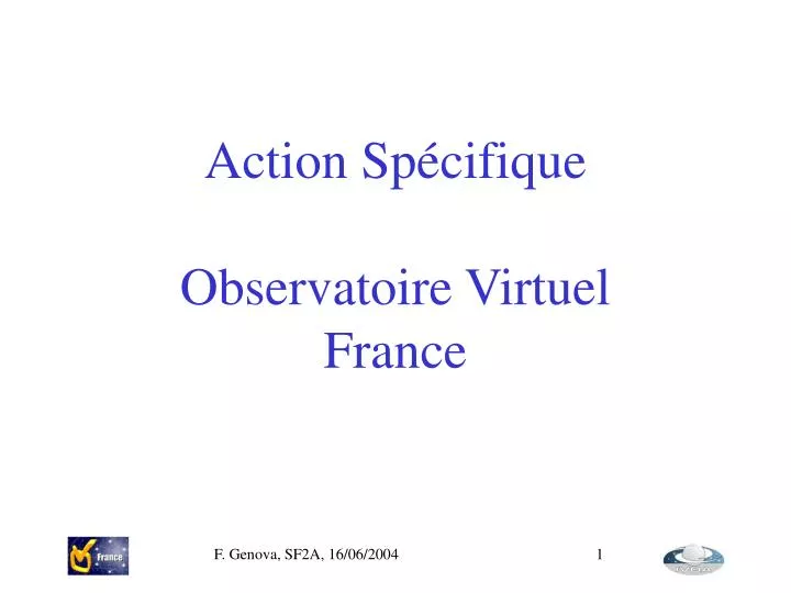action sp cifique observatoire virtuel france