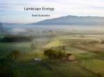 Landscape Ecology - slide 1