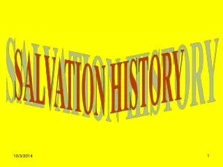 SALVATION HISTORY