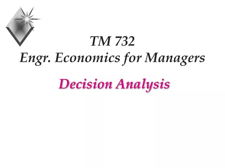 tm 732 engr economics for managers