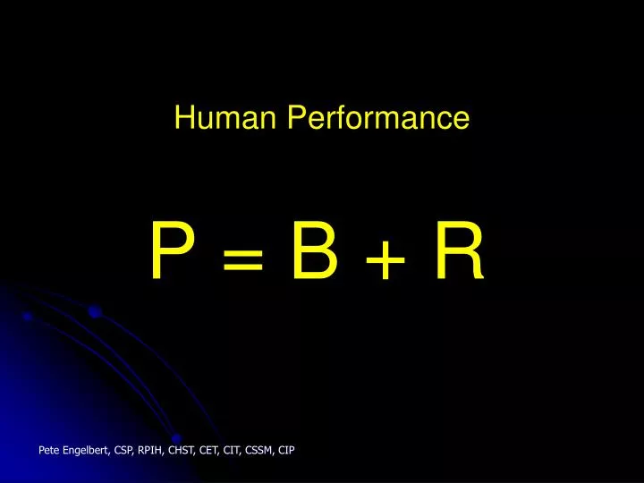 human performance
