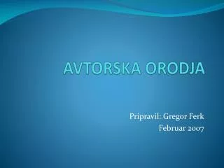 avtorska orodja