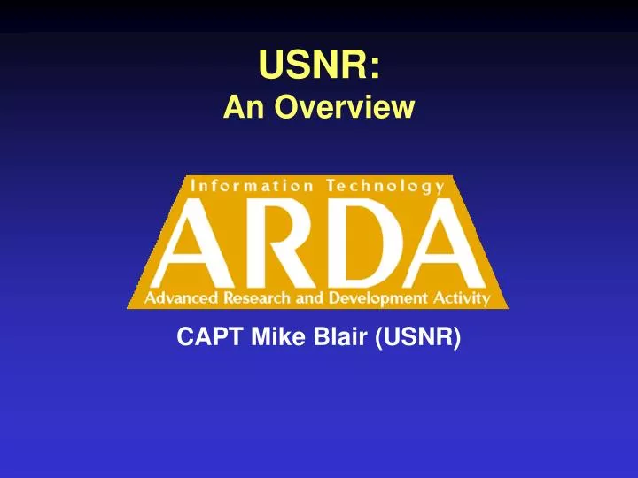 usnr an overview
