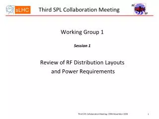 Third SPL Collaboration Meeting