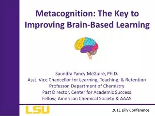 Metacognition: The Key to Improving Brain-Based Learning